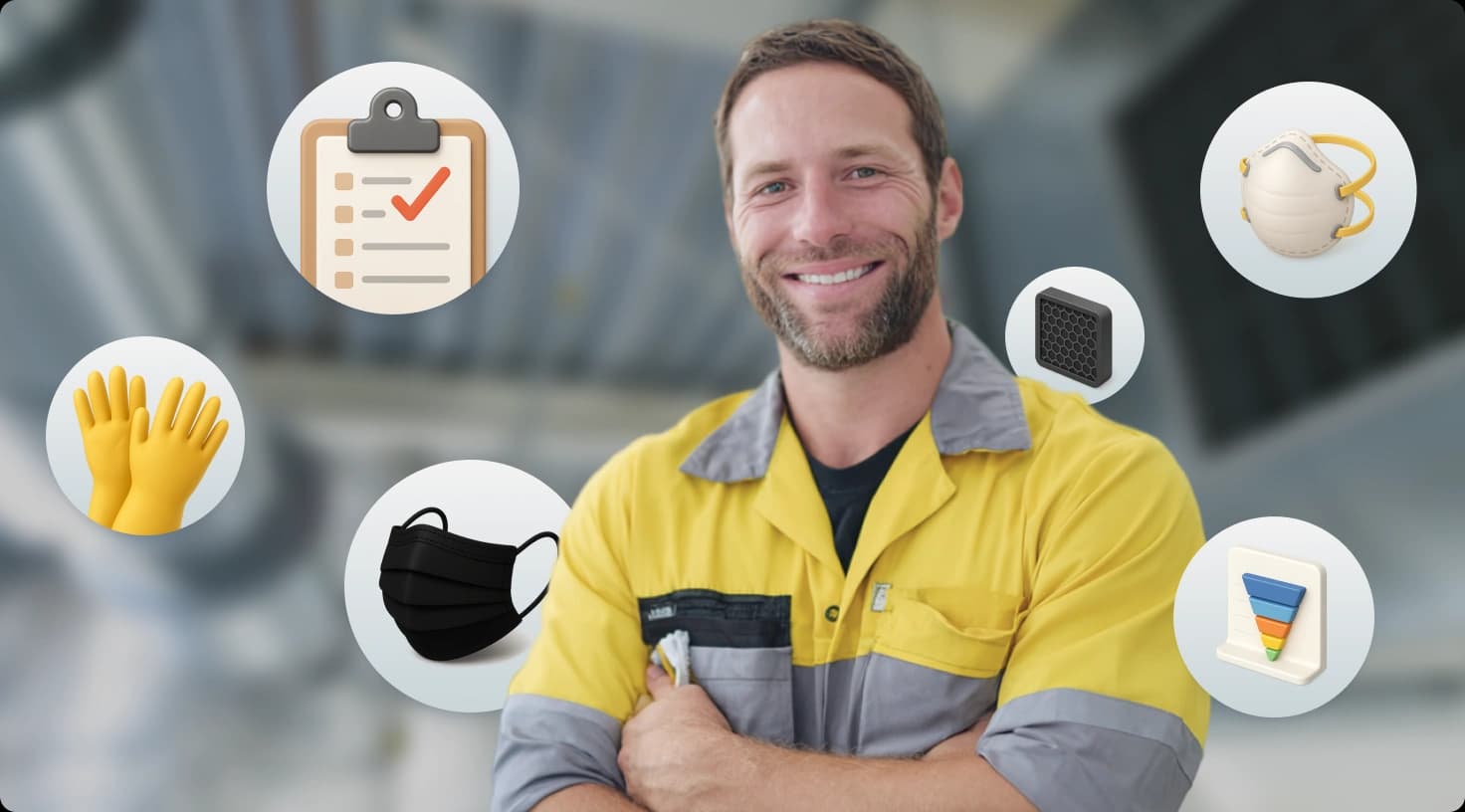 Confident Air Duct Cleaning Technician