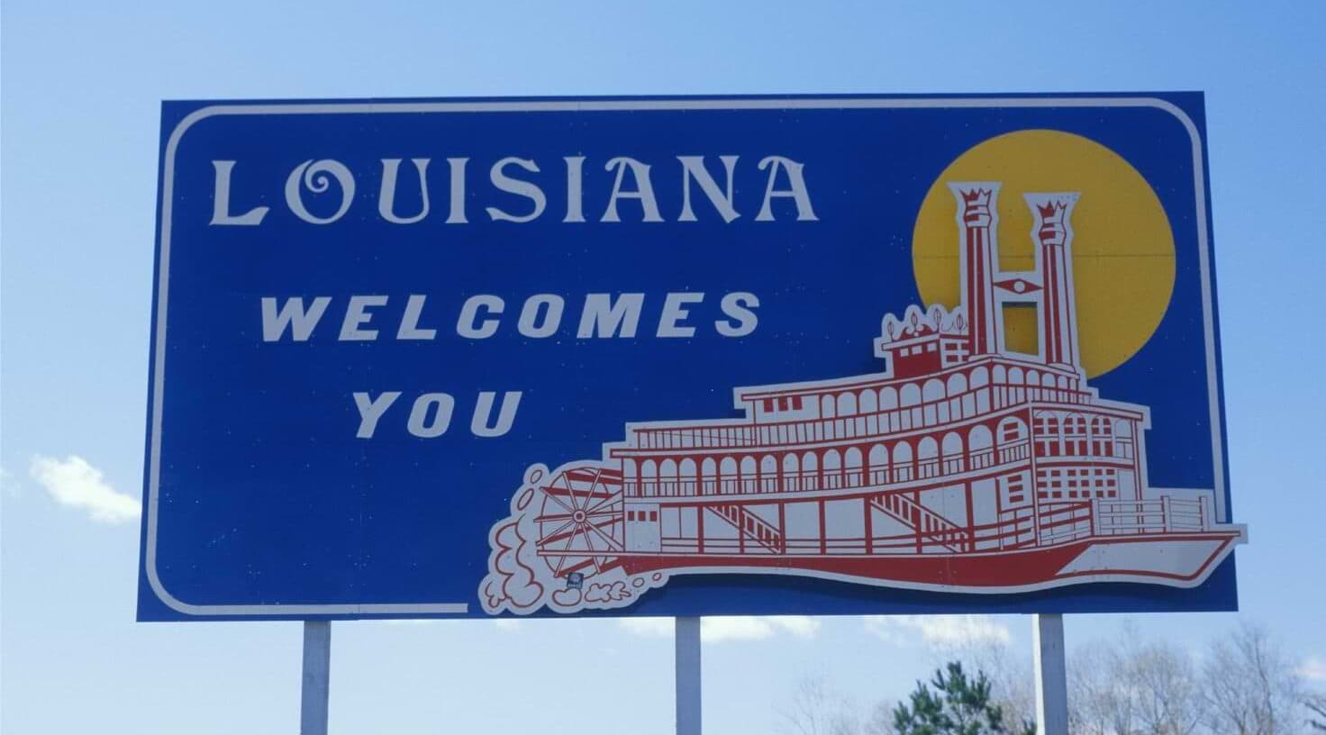 Louisiana State Sign Aspect Ratio 1472 816
