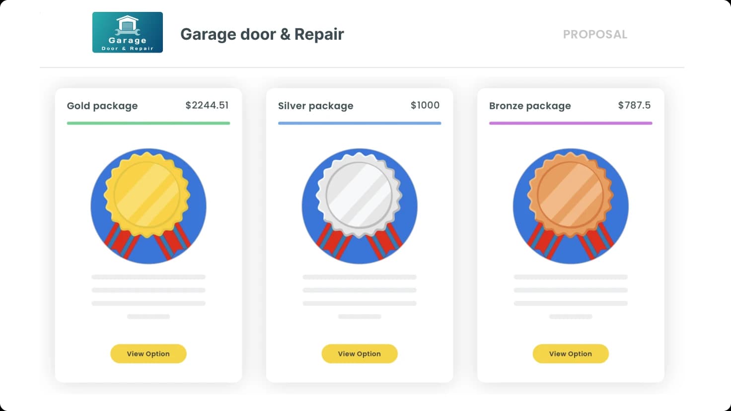 Workiz Sales Proposals Feature