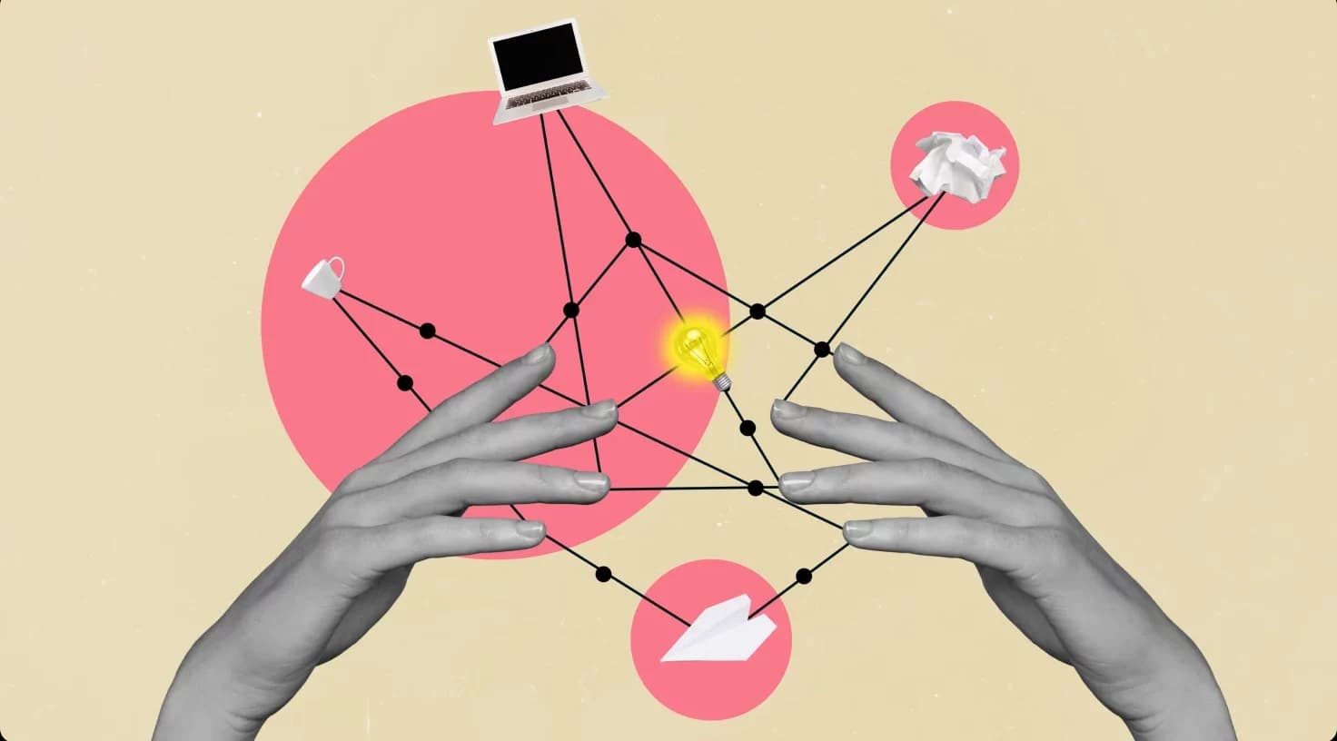 Banner Collage Of Human Hands Aspect Ratio 1472 816
