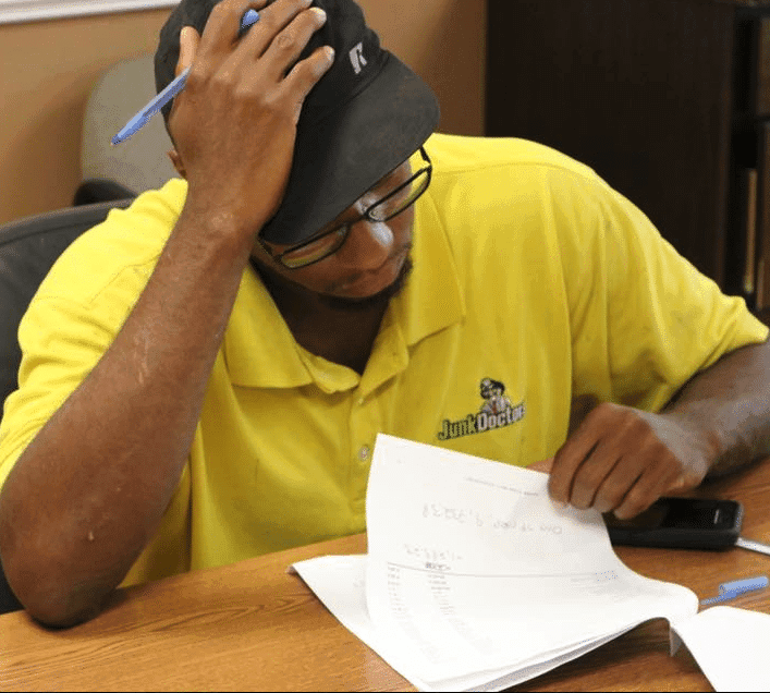 JRA employee during test