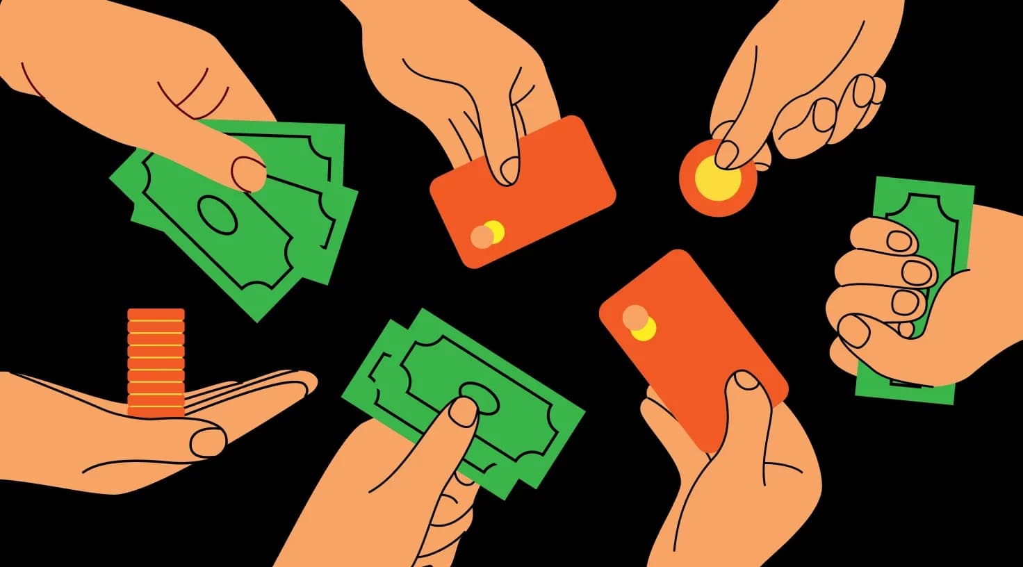 Hands With Money And Credit Cards Aspect Ratio 1472 816