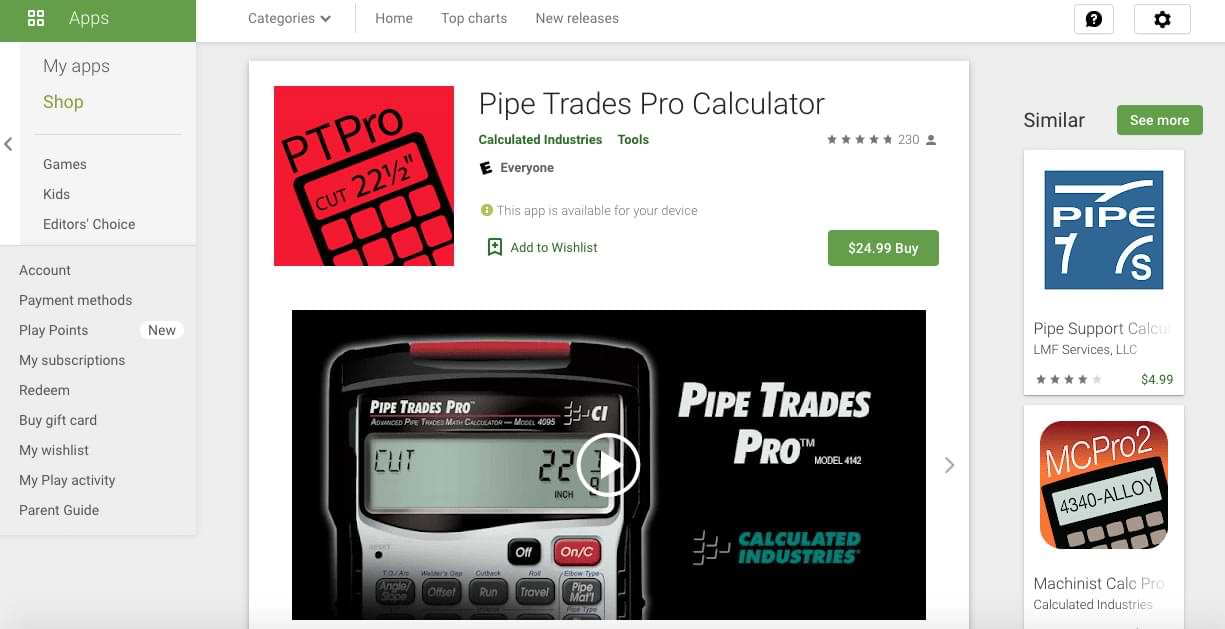 pipe trades screenshot