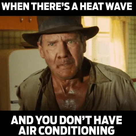 heat wave without air condition