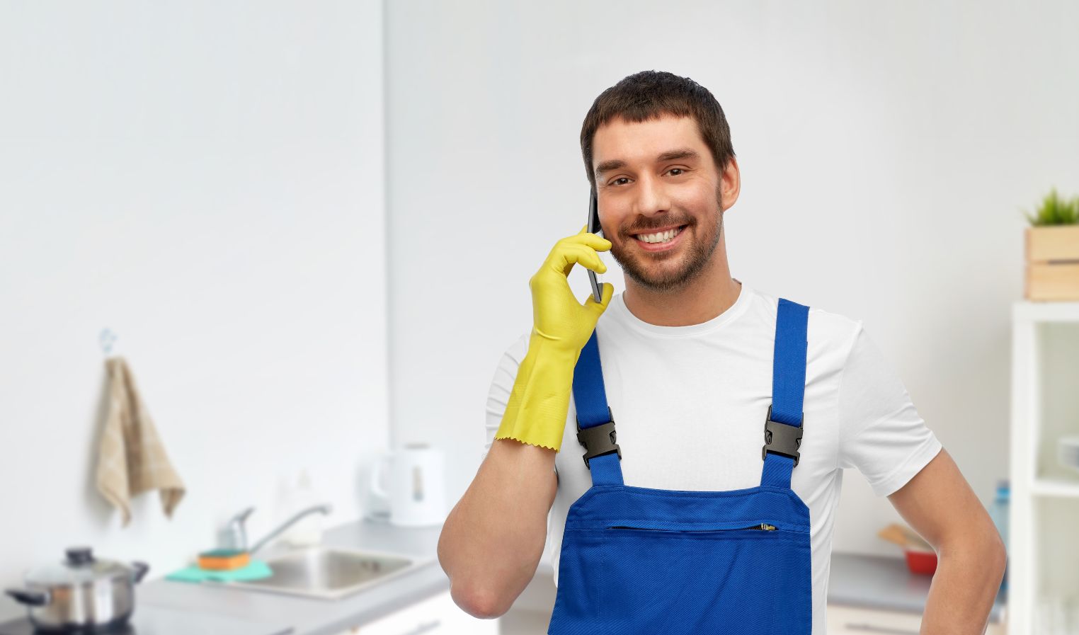 Plumber With A Mobile Phone