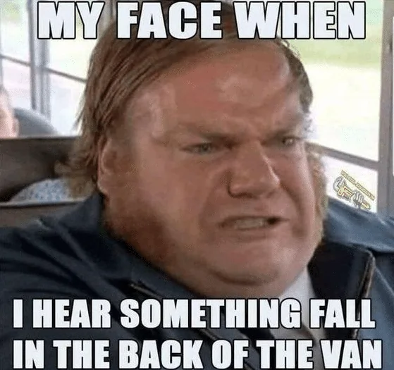 Something Fall In The Van