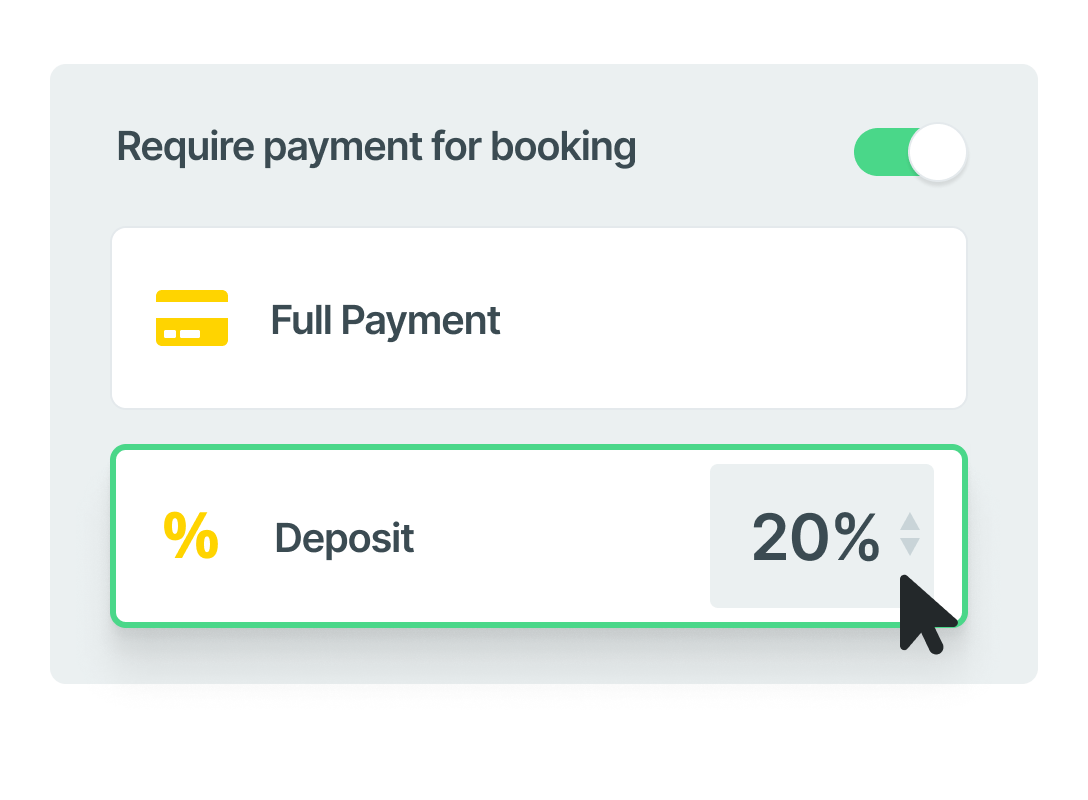 Deposit When Booking V108164