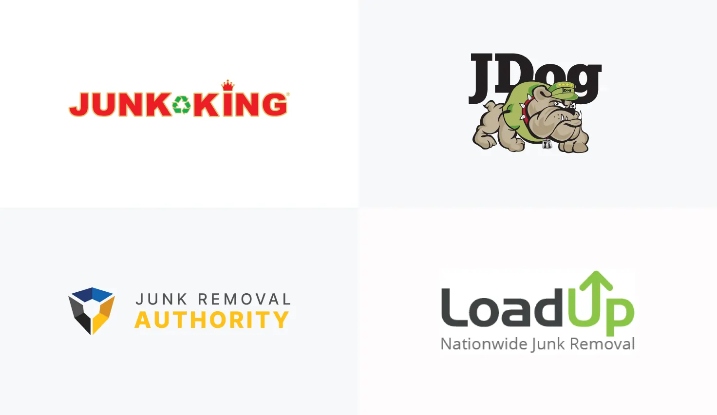 Junk Removal Companies Logos Examples
