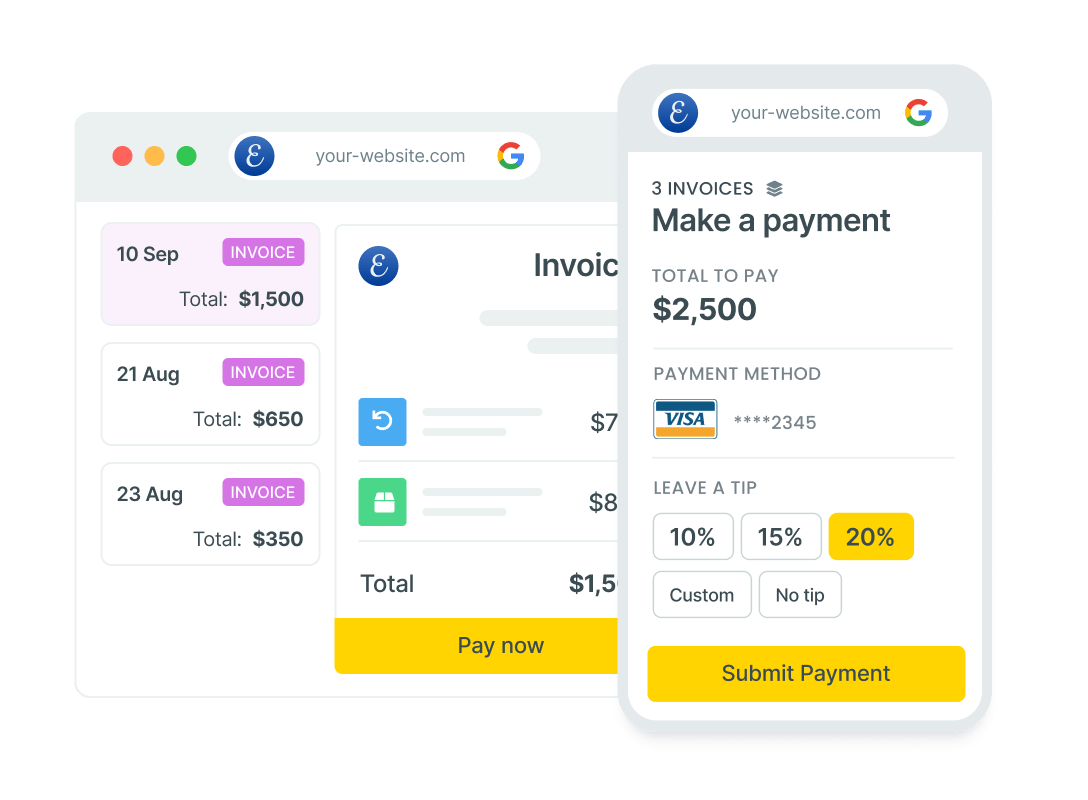 Client Portal Illustration 02 Easy Automated Invoice V23415