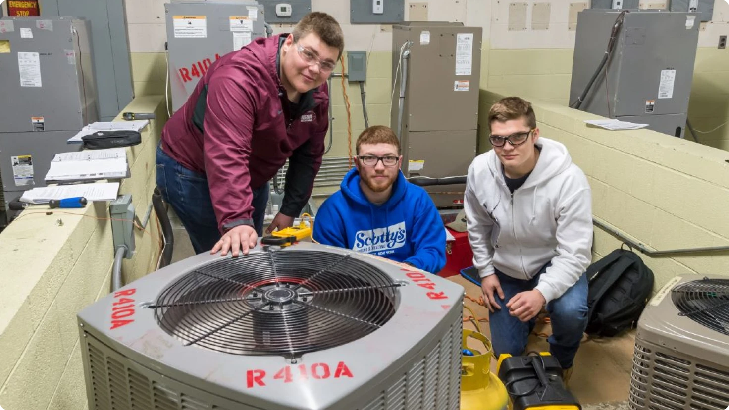 Pennsylvania College Of Technology In Williamsport Hvac Students