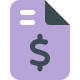 Money Doc Icon Purple