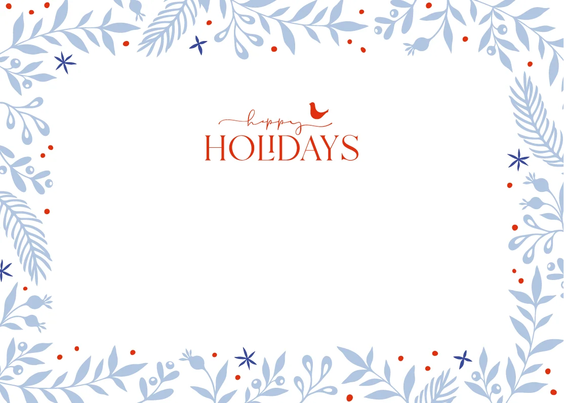 Winter Holiday Card Decorative Christmas Tree V231223108