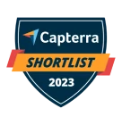 Badge Capterra Shortlist 2023